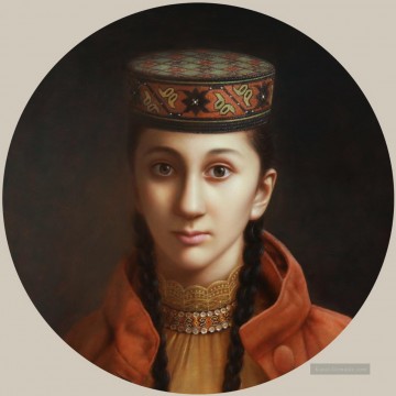 studie mädchens profil Ölbilder verkaufen - die Brautjungfer des tadschikischen chinesischen Mädchens